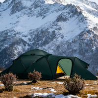 Tente tunnel gonflable légère, imperméable, monocouche, pour une personne, avec filet en aluminium, pour le camping et la randonnée estivaux