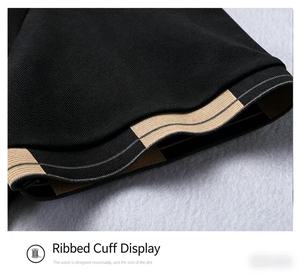 Camisetas de Golf Personalizadas de Alta Calidad para Hombre, Diseño Liso, Tejido de Poliéster/Algodón, Logotipo Bordado, Manga Corta - Product Image 3