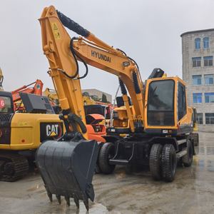 Excavatrice sur pneus Hyundai 150W-9 d'occasion, 15 tonnes, engin de construction avec pompe et composants d'engrenage, en promotion - Product Image 4