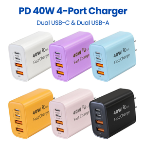 Cargador Rápido USB C 4 en 1 Color Macaron para <span class=keywords><strong>Google</strong></span> Pixel, Sincronización Multidispositivo, Bloque de Carga Tipo C, Estación de Carga Rápida - Product Image 1