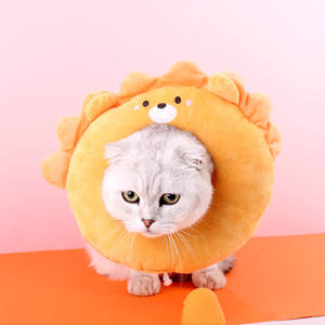 Lindo León mascota Elizabeth Collar dibujos animados mascota Collar venta al por mayor langosta gato Elizabeth Collar - Product Image 3