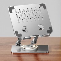 Pliable et réglable en hauteur à 360° °   Support de tablette rotatif en métal pour iPad
