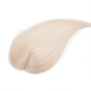 Nuevas llegadas: Sistema capilar de malla transpirable con integración de cabello virgen europeo, topper de malla para mujeres blancas, en stock. - Product Image 5