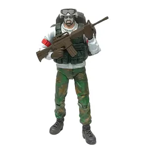 Personalizado Ejército Juguete Set Militar 3D Flexible Ejército Acción Personaje Militar Juguete Guerrero Fuerzas Especiales Anime Acción Personaje Modelo