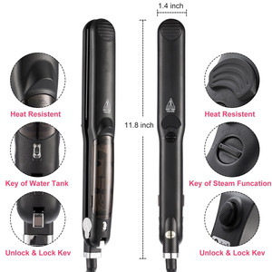 Styler Défriser Les Cheveux En Céramique de <span class=keywords><strong>Salon</strong></span> Cheveux Fers À Défriser avec Dents Anion Soins <span class=keywords><strong>Bigoudi</strong></span> Fer Plat brosse Peigne - Product Image 2
