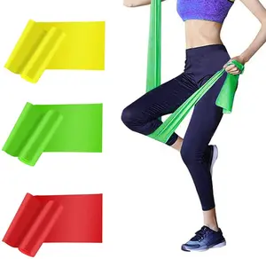 Theraband Custom Logo Yoga Band Exercise Rubber Tpe Resistance Band Workout Fitness Latex Perfect Roll Latex Bands 50 Yard Free