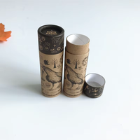 100% biodégradable prix usine Push up baume à lèvres Tube personnalisé déodorant conteneur naturel Kraft carton papier Tube