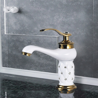 Robinet de lavabo monocommande moderne en laiton à montage sur comptoir, avec cartouche céramique et bec de canard, fabriqué en Chine