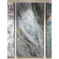 Dalle de roche 1200 * 2400 * 9 mm, qualité supérieure, surface vert irlandais, idéale pour les villas, les grands immeubles de bureaux.