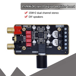High quality <strong>2</strong>.0 CH PAM8620 Digital Amplifier Audio <strong>Board</strong> <strong>2</strong>*15W Audio Stereo DIY <strong>Speaker</strong> amplifier <strong>board</strong> Accessories DC 8V-26V - Product Image 2