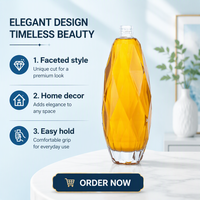 Autocollants personnalisés pour bouchons de bouteilles en verre transparent de 500 ml/700 ml/750 ml pour whisky, tequila et brandy