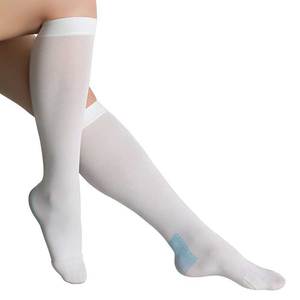 <span class=keywords><strong>Medias</strong></span> Antiembólicas Blancas hasta la Rodilla con Punta Abierta <span class=keywords><strong>de</strong></span> 15-21 mmHg con Compresión Graduada y Parte Superior No Restrictiva para Várices - Product Image 6