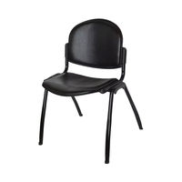 Chaise empilable d'école en plastique au design moderne avec coussin et tablette d'écriture pour le parc