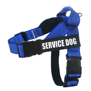 Imbracatura per cani da compagnia fornitore di fabbrica imbracatura rapida per cani su misura riflettente regolabile senza tiraggio in Nylon