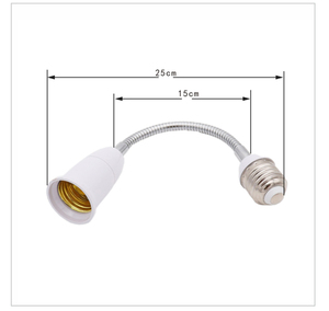 Linh hoạt E27 để E27 dẫn ánh sáng bóng đèn giữ đèn chuyển đổi Bộ chuyển đổi ổ cắm cơ sở Extender mở rộng loại - Product Image 3