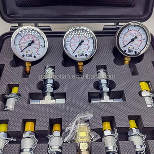 Pièces de machines de construction, joints hydrauliques et kit de test, ensemble de manomètres hydrauliques à 3 jauges pour tous les modèles - Product Image 3