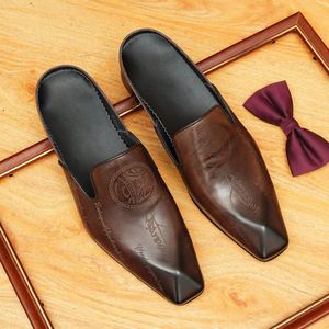 New Style Men's Summer Casual Flat Sandals Fashion High Quality Breathable Genuine Leather Sandals Outdoor Walking Sandals - Product Image 1