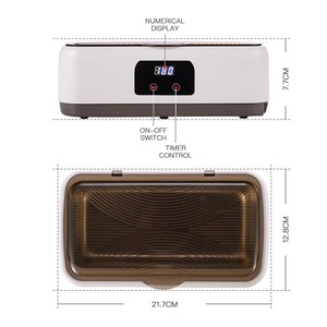 Limpiador Ultrasónico de Alta Frecuencia de 47000Hz, Portátil, de Acero Inoxidable, 750ml, para Joyas y Gafas, 360° Máquina de Limpieza Profunda - Product Image 6