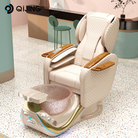Fauteuils de pédicure de luxe uniques avec massage des mains et des pieds, design de salon, canapé de spa électrique pour pédicure et massage des pieds