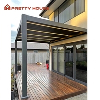 OEM/ODM tente d'hôtel moderne auvent pare-soleil pavillon bar imperméable auvent de fête restaurant gazebo pergola extérieure en aluminium