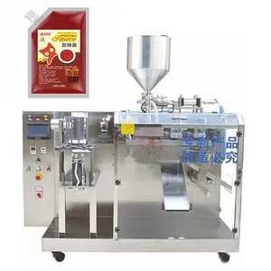 Kleine Automatische Doypack Vulmachine Pasta Saus Bbq Ketchup Saus Pasta Crème Vloeibare Stand Up Tuit Zakje Vullen Machines