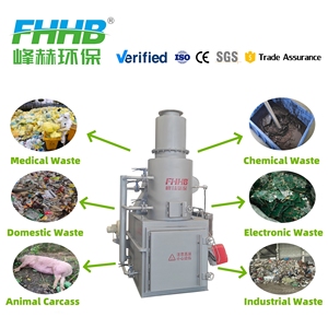 Incinérateur industriel à double chambre 20kg-500kg pour ordures/plastique/pneu-Incinérateur de déchets à économie d'énergie - Product Image 2