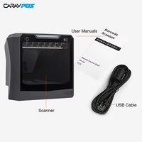 Lecteur de codes-barres POS direct usine, scanner de codes 1D 2D QR, plateforme USB 4mil à grande fenêtre pour supermarchés et commerces de détail