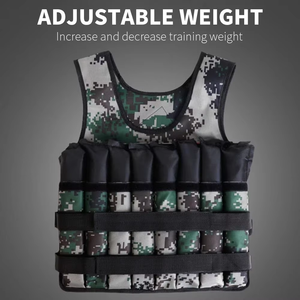 Gilet de Fitness Pondéré Réglable 20kg 50kg Entraînement d'Exercice Fitness <span class=keywords><strong>Veste</strong></span> Gilet ForJogging et Entraînement de Boxe - Product Image 3