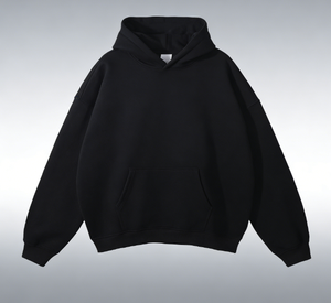 <b>Men's</b> hooded sweatshirt, autumn and winter trendy cotton hoodie, American retro heather gray coat - Product Image 2