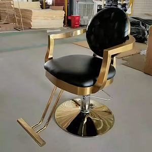 Chaise de barbier moderne à cadre Chaise de <span class=keywords><strong>salon</strong></span> de coiffure Chaise de coiffure en or Vente en gros de meubles de <span class=keywords><strong>salon</strong></span> en métal blanc de luxe <span class=keywords><strong>Salon</strong></span> de beauté - Product Image 4