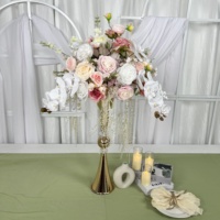 Nouveautés : Grandes boules de fleurs artificielles avec feuilles vertes, boules de verdure pour la décoration de mariages, maisons, hôtels, villas et fêtes