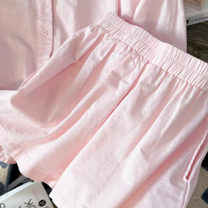 <span class=keywords><strong>Abbigliamento</strong></span> <span class=keywords><strong>donna</strong></span> estivo personalizzato due pezzi Shorts Set <span class=keywords><strong>abbigliamento</strong></span> <span class=keywords><strong>sostenibile</strong></span> 100% camicie di lino Snd Shorts Set <span class=keywords><strong>donna</strong></span> - Product Image 3