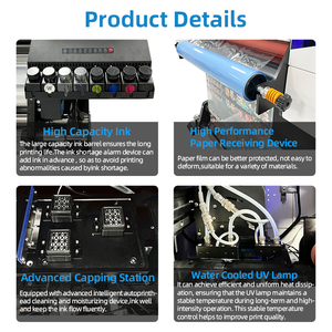 Impresora UV DTF Gwin de 600 mm, rollo a rollo, 1200 dpi, máquina de impresión textil para etiquetas con tres cabezales - Product Image 2