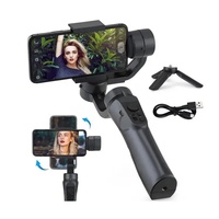 Stabilisateur de cardan intelligent professionnel 3 axes OEM F6 avec contrôle par application pour smartphone, suivi actif et trépied