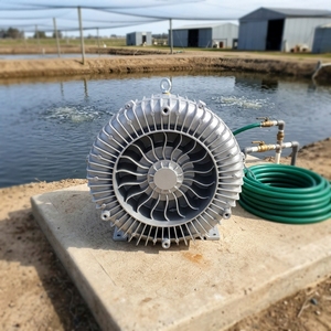 Soplador de Anillo Industrial de Alta Presión con Compresión de 220-260mbar para Aireación de Estanques de Peces y Acuicultura - Product Image 3