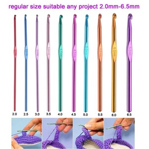 100pcs Crochet Hook Set <strong>Yarn</strong> Knitting <strong>Needles</strong> Sewing Tools Full Set DIY Crochet Craft Tools - Product Image 3