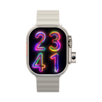Montre connectée carrée AMOLED BW9Pro avec appels par carte SIM, connectivité cellulaire, caméra rétractable, compatibilité réseau complète