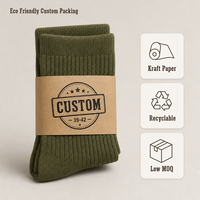 Manchon en papier kraft de bonne qualité pour chaussettes, bande de carton personnalisée avec logo imprimé pour l'emballage de chaussettes en détail, vente en gros