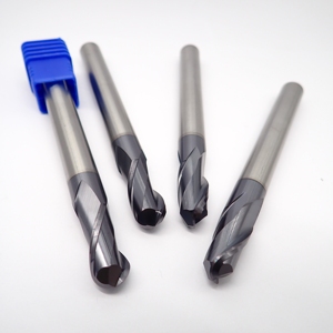 Zzjz Chất lượng cao Vonfram cacbua góc rắn bán kính cuối nhà máy D10 * r0.5 * 100 4 sáo để gia công thép hợp kim cứng cao 45hrc - Product Image 2