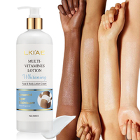 OEM 500ml Crème éclaircissante à la vitamine C & E Forte crème de blanchiment et lotion pour le corps pour peau noire