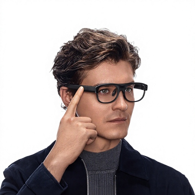 Hands-Free Waveguides Smart Glasses Micro-Led AR Navigation GPS 25 FOV Live Subtitles Real-Time Captions AI Speech-to-Text