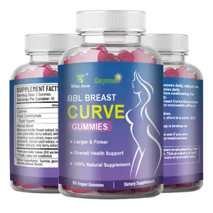 Etiqueta privada BBL Breast Curve Gummies Hip y Big Gummy Skin Fuerza saludable Ampliación Suplemento de hierbas