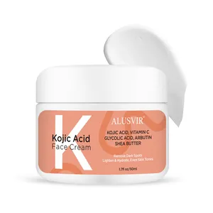 Kojic Acid Skin Strong Whitening Dark Spot Removing Bleaching Face Cream & Lotion Wholesale For Black Women Dark Skin