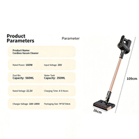 Aspirateur Balai Sans Fil Portable Léger V8 160W 22Kpa Cyclone Sans Sac HEPA pour Appartement, Dortoir, Petite Maison, Voiture
