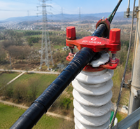 10kV Knotenfreier Stiftisolator-Drahtklemme |   50-300mm² Leiterverbinder |   Schnellmontage-Hardware für Überkopf-Stromleitungen