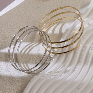 Brazalete de Aleación de Zinc Ajustable con Diseño Europeo para Mujer, Joyería de Moda - Product Image 4