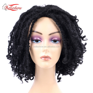 negro <span class=keywords><strong>rastas</strong></span> Peluca de color barato Africana <span class=keywords><strong>corto</strong></span> sintético del <span class=keywords><strong>pelo</strong></span> de la trenza <span class=keywords><strong>rastas</strong></span> peluca para las mujeres - Product Image 1