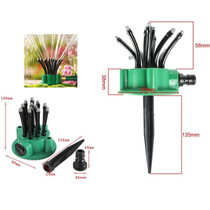 Herramienta <span class=keywords><strong>de</strong></span> riego <span class=keywords><strong>de</strong></span> jardinería automática <span class=keywords><strong>de</strong></span> varios cabezales <span class=keywords><strong>de</strong></span> 360 grados, rociador <span class=keywords><strong>de</strong></span> jardín con <span class=keywords><strong>ducha</strong></span> para riego conveniente - Product Image 3