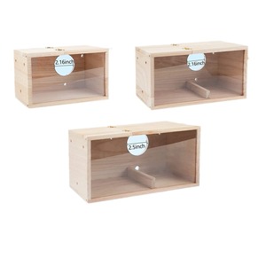 Kandang burung kandang pembiakan rumah kotak bersarang parkit desain transparan untuk <span class=keywords><strong>Cockatiel</strong></span> Lovebirds Budgie Finch Parrotlets Canary - Product Image 5