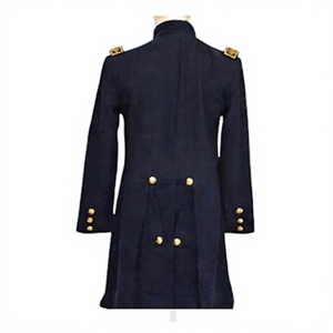 Manteau long en laine pour homme, style vintage civil, pour reconstitution historique - Product Image 5